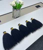 Extensions de cheveux naturels non traités Itips, cheveux indiens, kératine, 4B Afro Kinky Curly, extensions de cheveux I Tip, cheveux humains