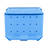 Caisses en plastique solides recyclables de palette pour l'eau et les fruits de mer pour le stockage logistique et la gestion de cargaison