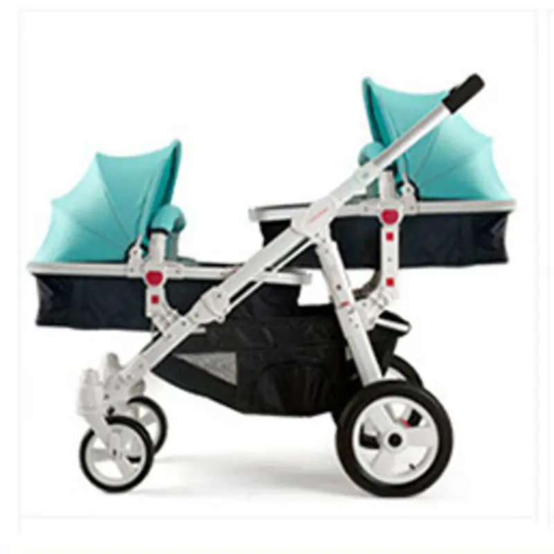 Die guten besten Kinderwagen Autos Kinderwagen Twin Double Walker Kinderwagen Poussette Träger Kinderwagen Carrito de Bebe Wagen Luxus