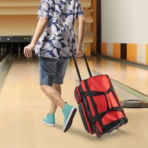 Bolsa de lona para bolas de bolos, duradera, extra grande, para gimnasio, bolsa de viaje con ruedas - Product Image 6