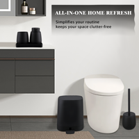 Accessoires de salle de bain modernes de luxe, décorations WC, accessoires de salle de bain en plastique, ensemble de luxe pour la décoration de la maison