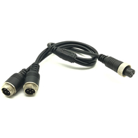 MDVR 4G GPS WIFI universel aviation femelle vers aviation mâle (vidéo) + câble vidéo et audio connecté à la caméra