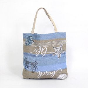 Lớn Thương hiệu Mới truy cập Quà tặng màu xanh đại dương xu hướng thời trang túi vải cá nhân công suất lớn dệt tấm thảm Túi - Product Image 2