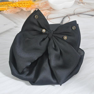 Pince à cheveux pour femmes avec nœud papillon Barrette à <span class=keywords><strong>gros</strong></span> nœud Barrette vintage pour cheveux - Product Image 5