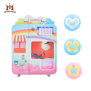 2024 Intelligent écran tactile Commercial barbe à papa distributeur automatique Robot Candyfloss Machine pièce système de paiement par carte de crédit - Product Image 4