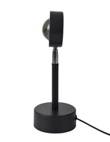 Lampe de projection LED moderne arc-en-ciel coucher de soleil pour la décoration de chambre à coucher et d'hôtel Corps en aluminium ABS avec interrupteur d'alimentation pour le salon