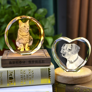 Honor of Crystal 3D Laser Engraving <strong>Love</strong> Crystal Photo Frame Cube Save Photos Permanently Blank Crystal Cubes for Engraving - Product Image 4