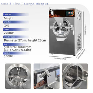 Máquina de Helados Comercial Sus 304, <span class=keywords><strong>Congelador</strong></span> de Lotes Italiano para Gelato, Popular en la UE - Product Image 4