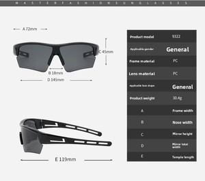 Hot Sell Sport Sunglasses Cycling Sun Ride UV protection Glasses Fashion Drive Men Fishing Shade Pc Bike Outdoor Sunglasses - Product Image 3