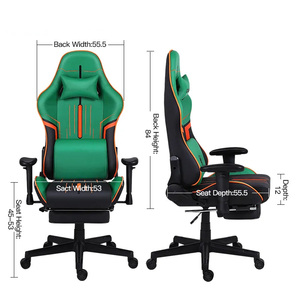 Sillas de Juego Más Vendidas en Europa y América, Sillas de Computadora de Alta Calidad, Sillas de Juego de Cuero con Reposapiés - Product Image 5