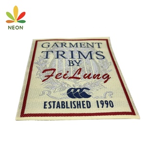 2024 Mật Độ Cao Tùy Chỉnh Thương Hiệu Thời Trang Logo Dệt Nhãn May Dệt Thẻ Nhãn Cho Quần Áo - Product Image 2