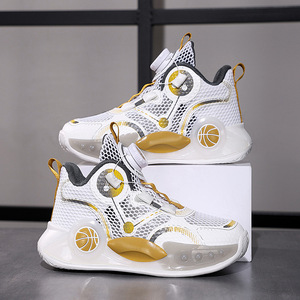 Zapatillas de Baloncesto para Niños 2024, Verano, Malla Transpirable, Entresuela de EVA, Suela de Goma, Zapatillas para Correr - Product Image 3
