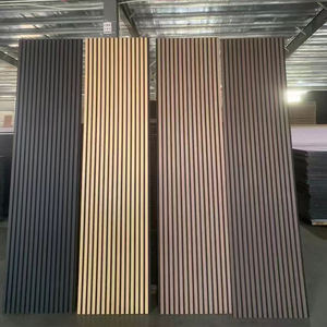Panneaux acoustiques en bois plaqué bois à lattes 240x60cm Écologiques Style européen et <span class=keywords><strong>américain</strong></span> Auditorium Salle Mur Plafond - Product Image 1