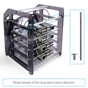 52Pi ZP-0088 Große vierlagige Acryl-Hülle für Raspberry Pi (China, Mainboard nicht enthalten) <span class=keywords><strong>E631</strong></span> - Product Image 2