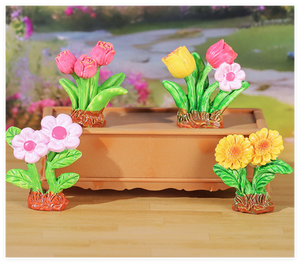 Ladrillo césped flor hierba <span class=keywords><strong>Castillo</strong></span> Hada jardín miniaturas DIY terrario suculentas Micro paisaje decoración resina artesanía estatuilla - Product Image 3