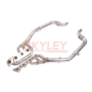 Выпускной коллектор SKYLEY Custom Turbo для Ford Mustang V8 5.0L 2015-2024, длинные трубчатые патрубки, спортивные передние соединительные трубы Mustang - Product Image 5