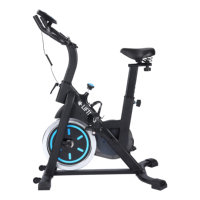Vélo de spinning TOPFIT, vélo d'exercice stationnaire, vélo de gym à domicile, acier de haute qualité, résistance réglable, écran LCD, confortable