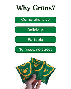 Bonbons Gélifiés Super Greens Sans Sucre pour Adultes Gruns – Vitamines, Spiruline, Chlorelle, Fibres, Prébiotiques pour la Digestion - Product Image 6