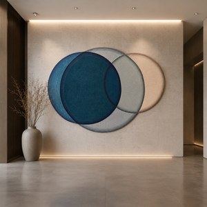 Tapis de luxe en laine tuftée à la main, motif floral organique, tapis fait main à poils longs, tapis moderne personnalisé pour la maison et l'hôtel - Product Image 4