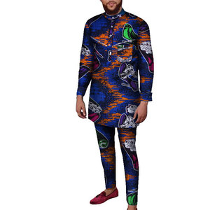 Người Đàn Ông Của Thiết Lập New Wax In Vải Top + Quần Dashiki Phi Sáp - Product Image 3