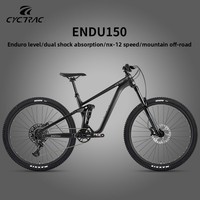 Vélo de montagne Enduro ENDU150 NX 12 vitesses, modèle haute performance, freins à disque hydrauliques à quatre pistons, suspension intégrale