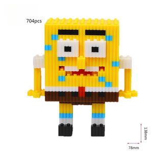 Micro blocco di costruzione di alta qualità 3D cartone animato ABS in plastica da costruzione didattica giocattolo modello Set 3 pz - Product Image 4