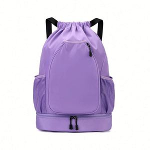 Wholesale Large Capacity Oxford Material Sports <b>Drawstring</b> <b>Backpack</b> New Basketball Badminton Bag Shoes Included Complete Set - Product Image 6