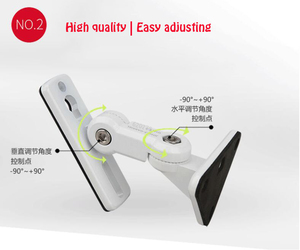 Gu15 <span class=keywords><strong>New</strong></span> Phổ 304 Thép Không Gỉ Hợp Kim 1 Cặp = 2 Mảnh 15Kg/33lbs Công Suất Tường Bracket Núi Âm Thanh Đứng Móc Áo Cho Loa - Product Image 5