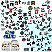 Nouvel Arrivage : Ensemble de Décorations Esthétiques Y2K pour Chaussures, Motifs Animaux Mignons (Chats, Pattes de Vache), Accessoires pour Sabots, Breloques DIY pour Chaussures, Vente en Gros
