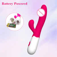 Gelance G-Punkt Hasenvibrator Klitorisstimulator Massagegerät Doppelmotor-Dildo Sexspielzeug für Frauen 100% Wasserdicht Eingebaut