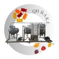 QHBAKE Machine automatique de production de bonbons, de gelées et de confiseries, ligne de production de bonbons durs et mous