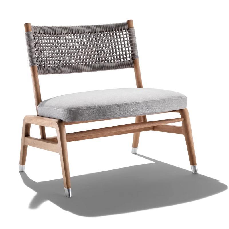 Fauteuil avec dossier en teck