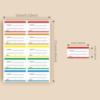 Lot d'étiquettes amovibles et imperméables pour congélateur - Autocollants d'organisation pour cuisine et garde-manger