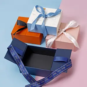 Zarif parfüm ruj çanta kutusu çift kapı şerit mücevher kutusu sevgililer günü doğum günü hediyeleri kutusu