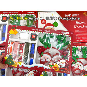 Hadiah natal Set D23 PLUS Smart Watch Ultra 2 Earphone aksesoris meriah bundel elektronik Merry Natal untuk anak-anak/dewasa - Product Image 1