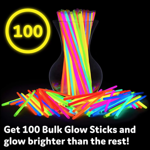 Bán buôn số lượng lớn Neon 8 inch <span class=keywords><strong>GLOW</strong></span> STICK 100 cái/gói LED vòng đeo tay kính thanh ánh sáng cho Halloween Giáng sinh năm mới Đảng ủng hộ - Product Image 4