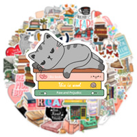 Confezione di 50 Adesivi Motivazionali per Amanti della Lettura, Adesivi Impermeabili in Vinile per Adolescenti e Adulti, Decalcomanie per Laptop