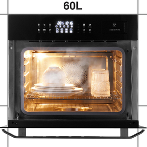 Fours encastrables 60L Meilleur <span class=keywords><strong>prix</strong></span> <span class=keywords><strong>Four</strong></span> à pizza électrique noir multifonctionnel à usage domestique <span class=keywords><strong>Four</strong></span> à <span class=keywords><strong>micro</strong></span>-ondes encastré - Product Image 2