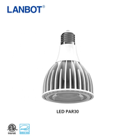 ETL CE Lumen élevé PAR 30 lumière LED blanc chaud projecteurs à intensité variable 10W 30W 40W AC85-240V E26 E27 COB Anti-éblouissement Par20 ampoules Led