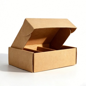 100% Eco-friendly Biodegradable <b>Brown</b> Aircraft <b>Box</b> with Compartments Suitable for Pigments or Gifts - Product Image 4