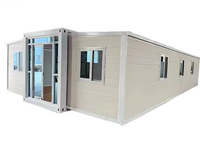 Maison conteneur pliable de 20 pieds, maison préfabriquée compacte avec installation rapide pour projets résidentiels