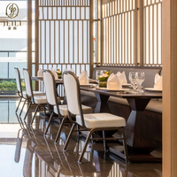 Ensemble table et chaises JEILI sur mesure, luxe moderne, pour projets commerciaux, hôtels, banquets, restaurants, directement de l'usine.