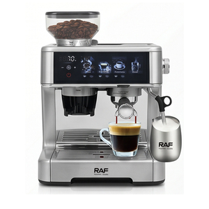 เครื่องชงกาแฟเอสเพรสโซ RAF R.193 แรงดัน 20 บาร์ ถังน้ำ 2.6 ลิตร ช่องใส่เมล็ดกาแฟ 280 กรัม พร้อมเครื่องทำฟองนม สำหรับใช้ในบ้านและร้านกาแฟ - Product Image 5