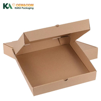 Boîte en kraft personnalisée avec couvercle à charnière, emballage cadeau en carton ondulé, emballage pour articles plats, expédition en gros par KAKA