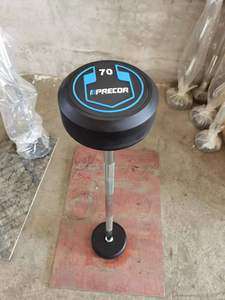 Hot Selling Eco Friendly <strong>Weight</strong> Lifting Equipment Gym Fitness Set Tools Urethane <strong>Round</strong> Head <strong>Barbell</strong> Fixed <strong>Weight</strong> Straight - Product Image 2