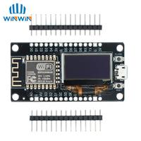 Papan Pengembangan NodeMCU ESP8266 Layar PMOLED 0.96 Inci Modul WiFi CH340G ESP-12F USB TYPE-C /Micropython