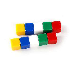 12mm Acrylic Six-<b>Sided</b> Whiteboard Light <b>Board</b> Dice Color Sieve Toy with Logo Printing Teaching Props - Product Image 1