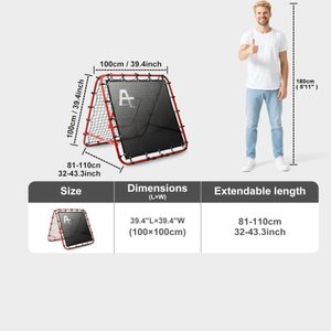 Rete da <span class=keywords><strong>Allenamento</strong></span> Portatile Pieghevole per il Tempo Libero, Porta da <span class=keywords><strong>Calcio</strong></span> per Bambini per Attività all'Aperto e Pratica per Principianti - Product Image 6