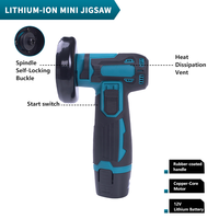 Mini-meuleuse d'angle sans fil, kit portable rechargeable pour le nettoyage des joints, le ponçage et la découpe