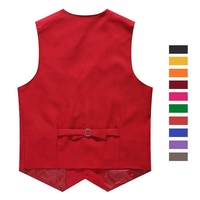 Vente en gros Logo personnalisé Supermarché Caissier Gilet Manteau Uniforme Hôtel Préposé Travail Formel Costume Gilet